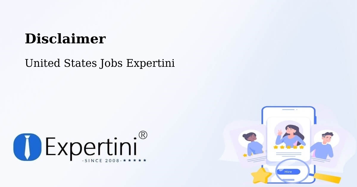 Disclaimer – Iselin - United States Jobs Expertini